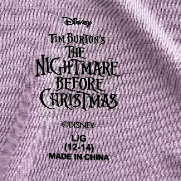 Disney Nightmare Before Christmas Tank Top Shirt L 12 14 Jack Skellington Sally - Picture 2 of 7